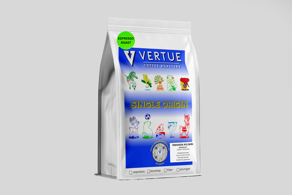 Photo of Rwanda Kilimbi Microlot ESPRESSO Roast – Vertue Coffee Roasters