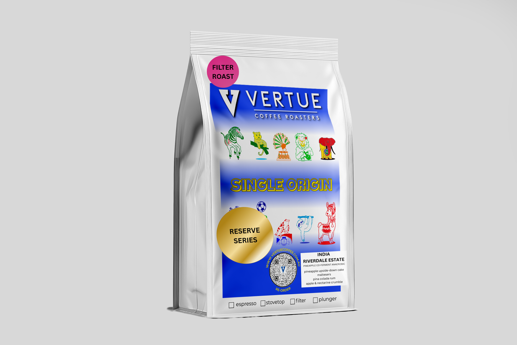 Photo of India Riverdale Estate PINEAPPLE Co-Ferment FILTER Roast – Vertue Coffee Roasters
